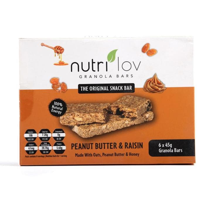 Nutri Lov Peanut Buter & Raisin 6 Bar