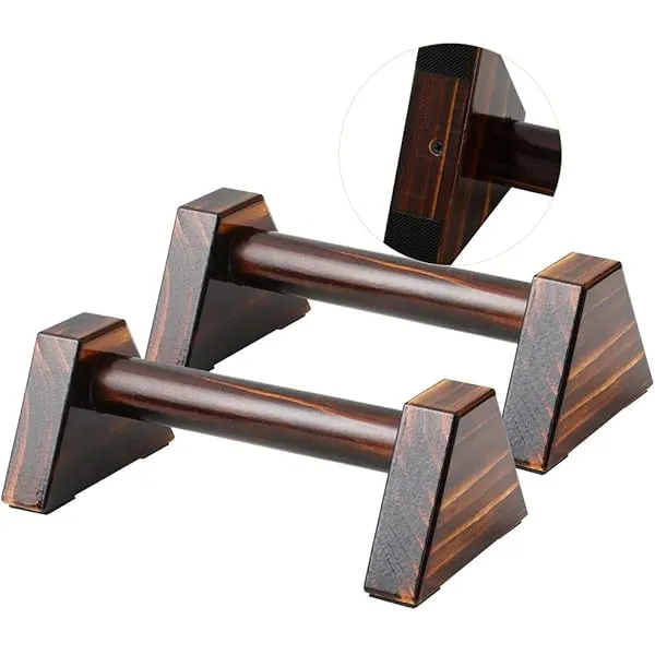 Heavy-Duty Wooden Parallettes for Calisthenics – Push-Up, Dip Bars