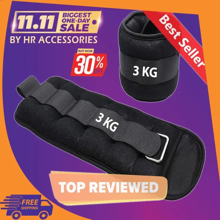 Ankle Weights 6kg Pair for Leg Strength Training