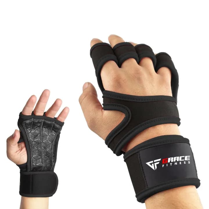 Weightlifting Gym Gloves for Workout by Grace Fitness