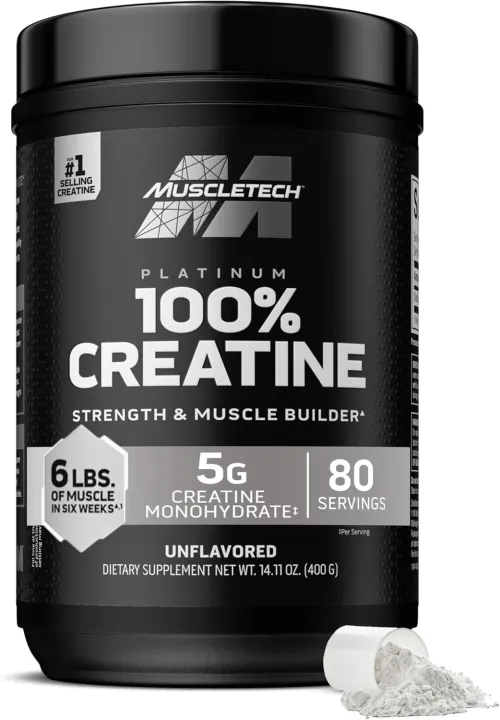 Creatine Monohydrate MuscleTech Platinum Pure Unflavored (80 Servings)