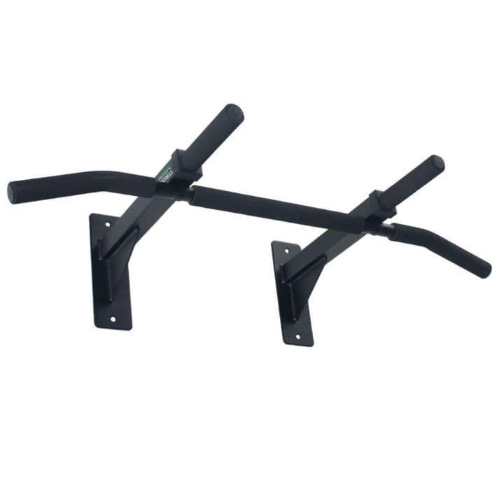Ultimate Body Press Wall mounted Pull up Bar/ Chin Up Bar - 4 Grips Heavy Duty Wall Mounted Pull Up and Chin Up Bar for Home Exercise Fully Steel with Rubber Handle