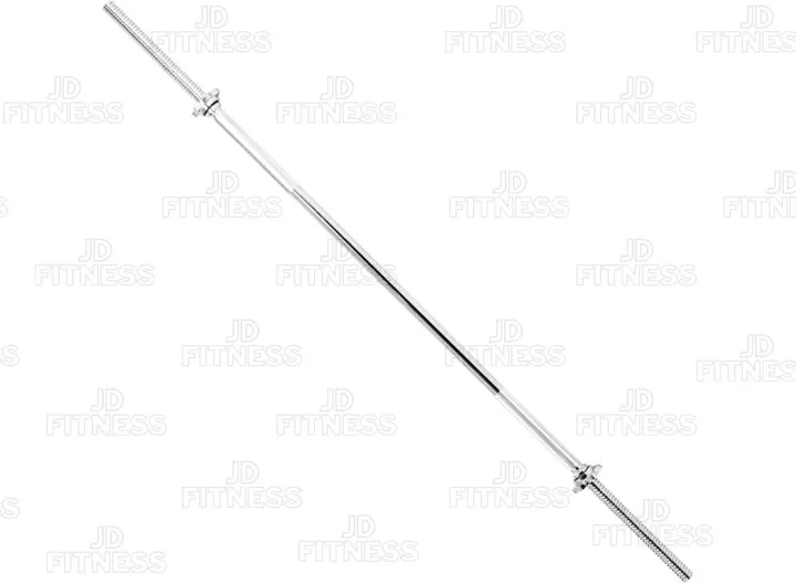 JD Fitness Solid Iron Barbell Rods Chrome Finished
