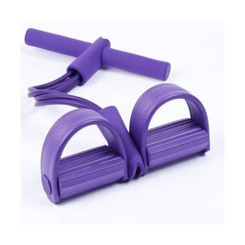 High Quality Tummy Trimmer Pedal Resistance Bands Home Gym Exercise Equipment Double Pull Rope Rubber Pedals and Abs Exerciser for Weight Loss Perfect Home Workouts Yoga Crossfit and Unisex Fitness