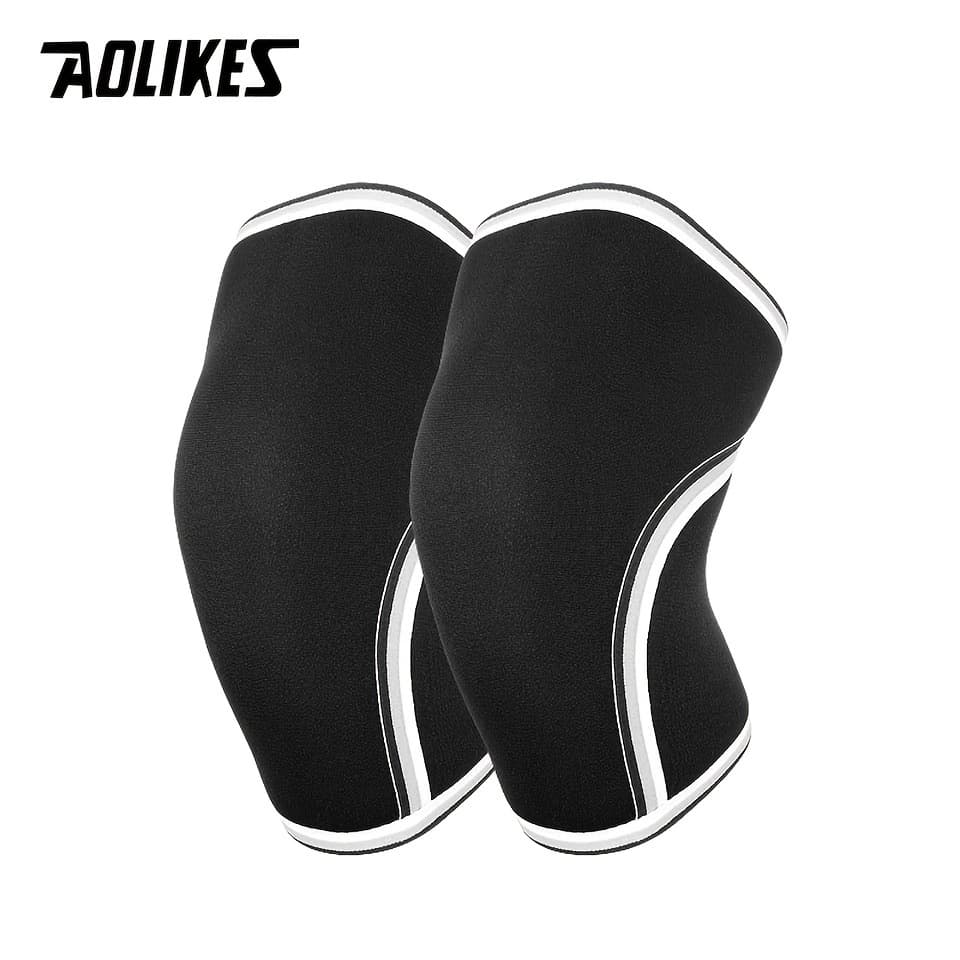AOLIKES Knee Supports 7mm Compression Sleeves for Weightlifting