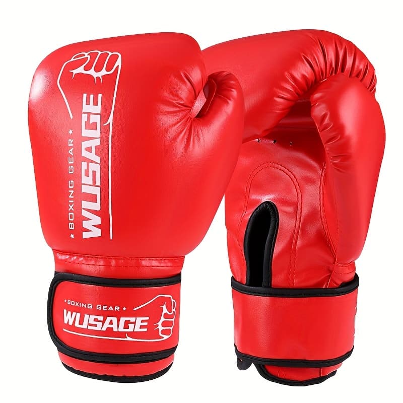 Boxing Gloves Black Red Blue for Beginners