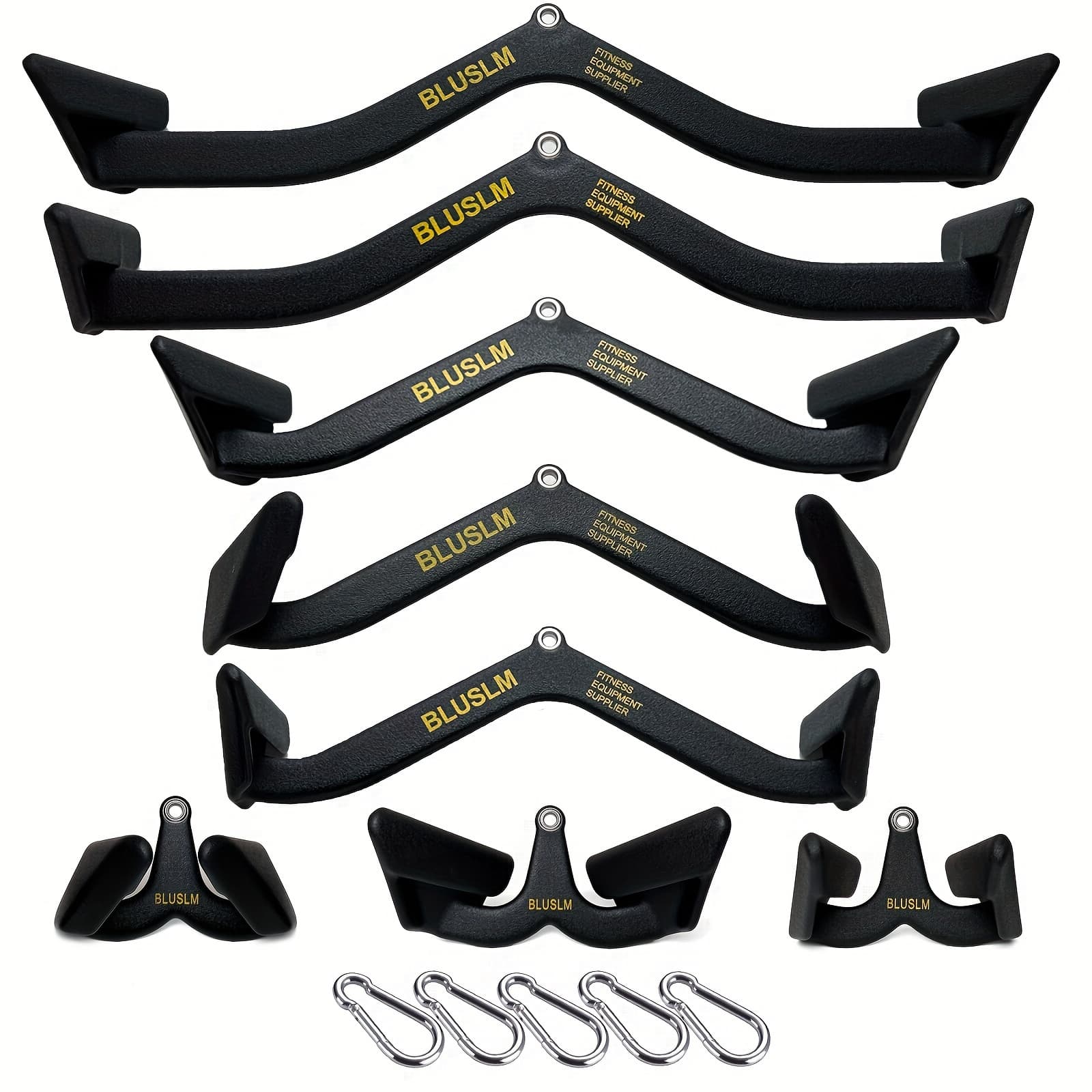 8pcs Set LAT Pulldown Attachments T-bar V-bar