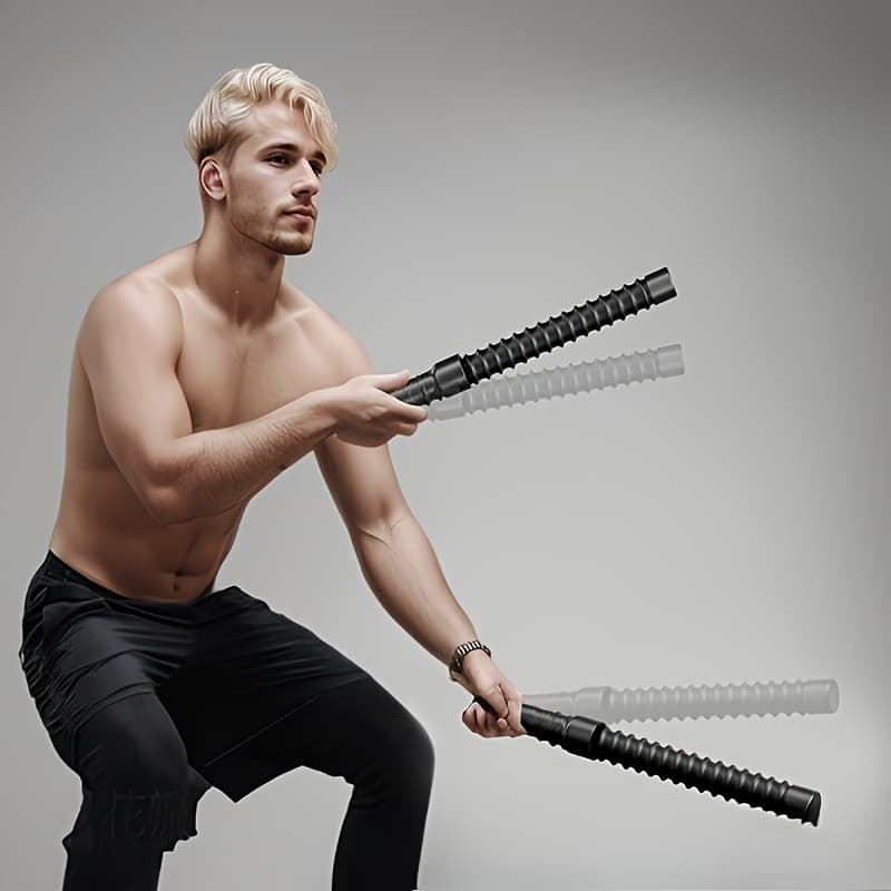 Cordless Battle Rope 2pcs Portable Weighted Rope for Home Gym