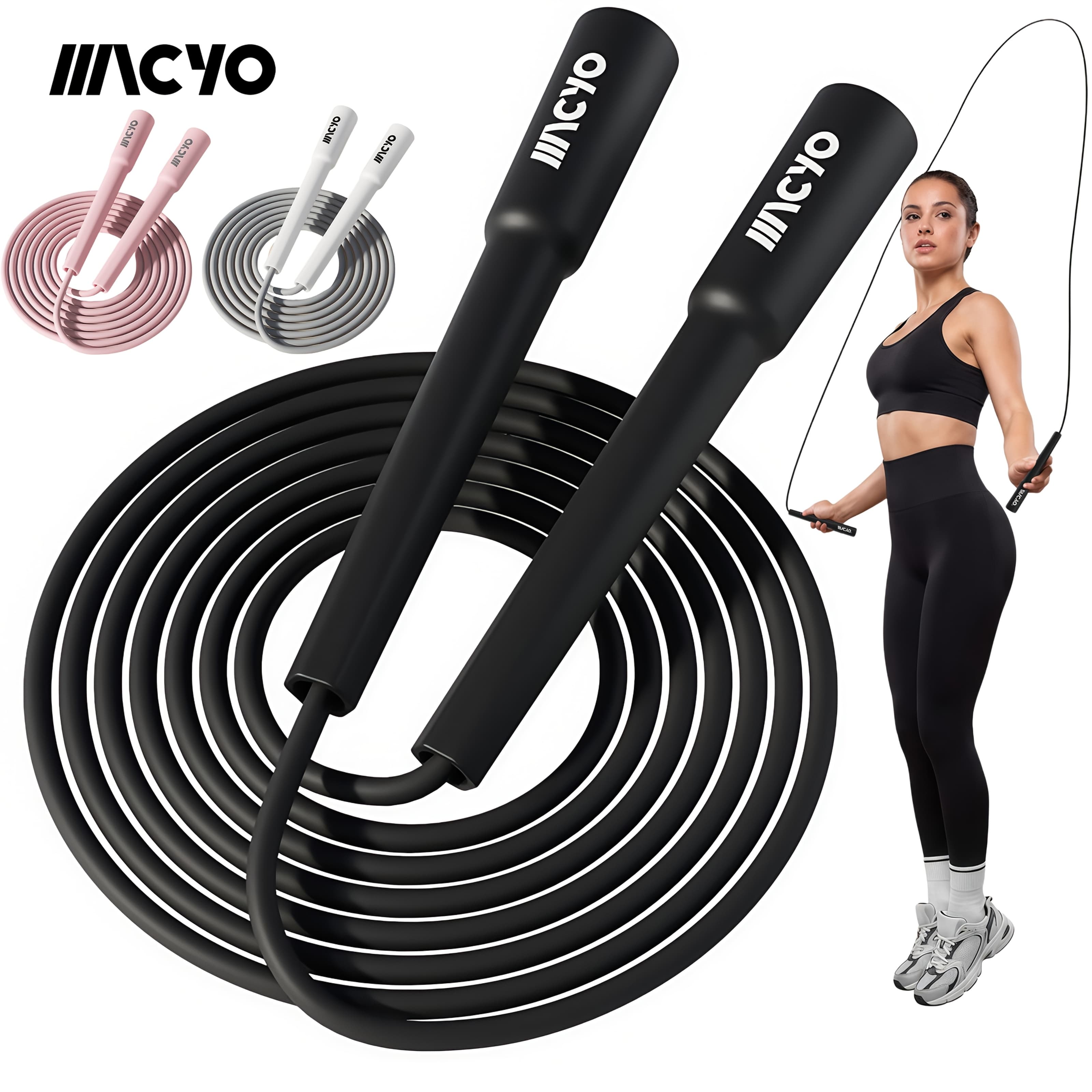 MACYO Jump Rope Tangle Free Rapid Speed