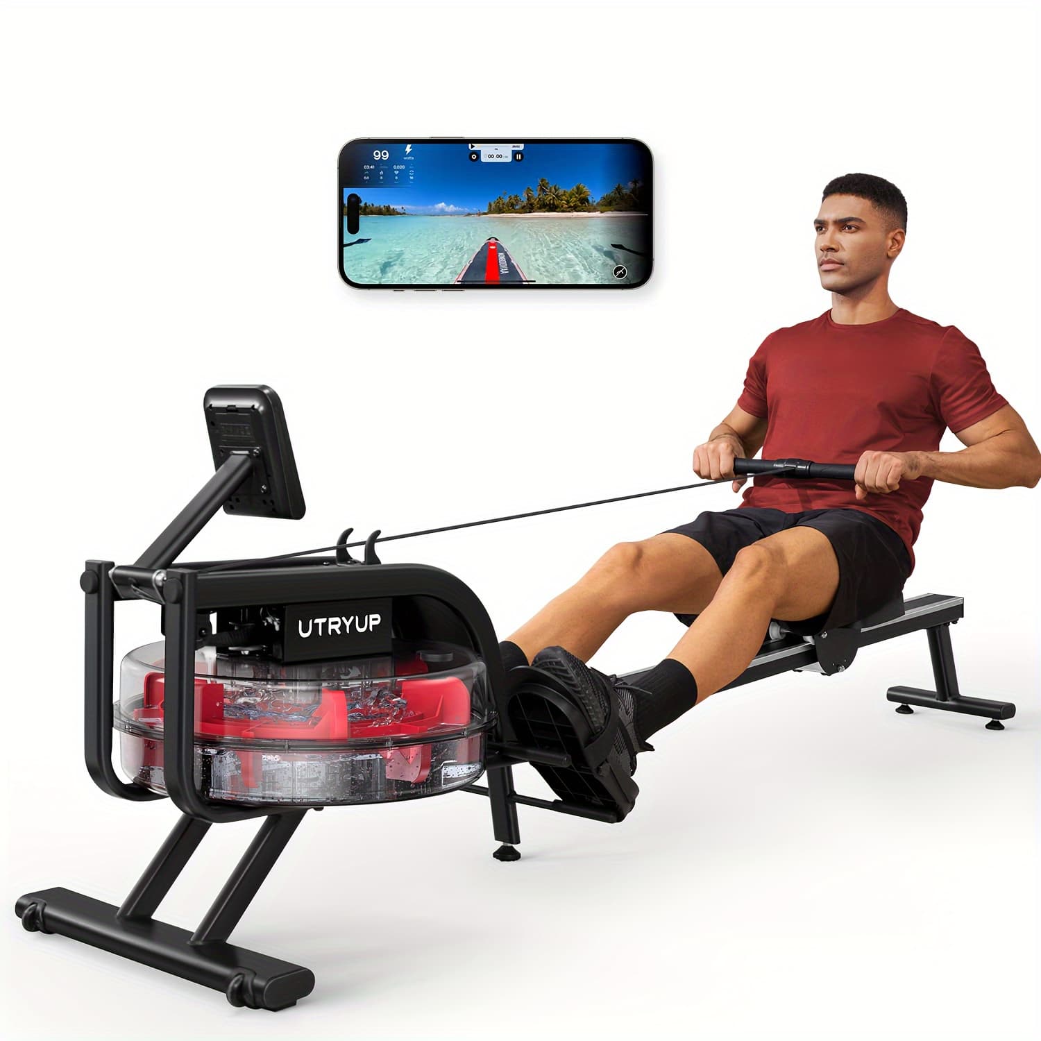 Utryup Magnetic/Water Rowing Machine, 350 lbs