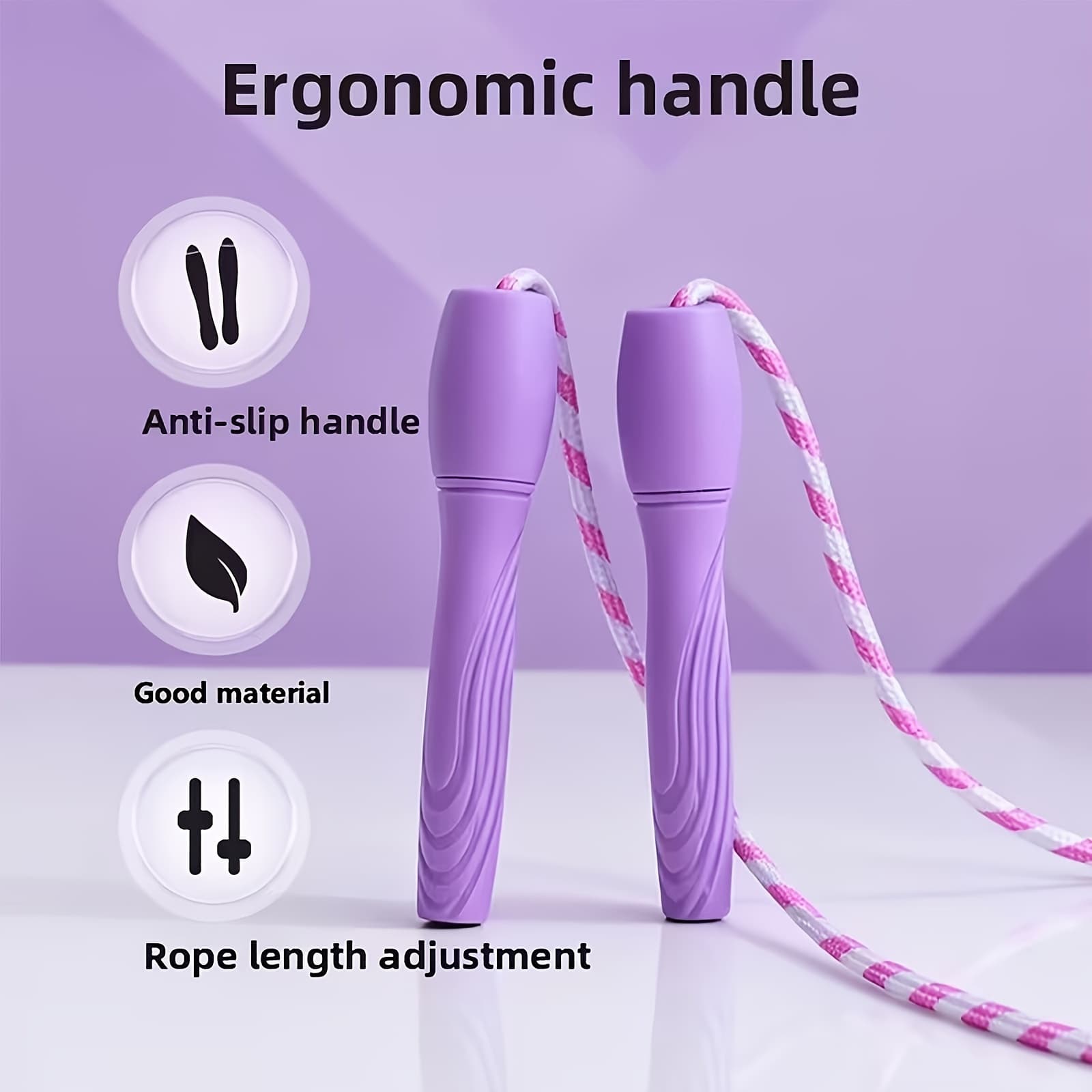 Adjustable Skipping Rope Set Anti-Twist Anti-Knot