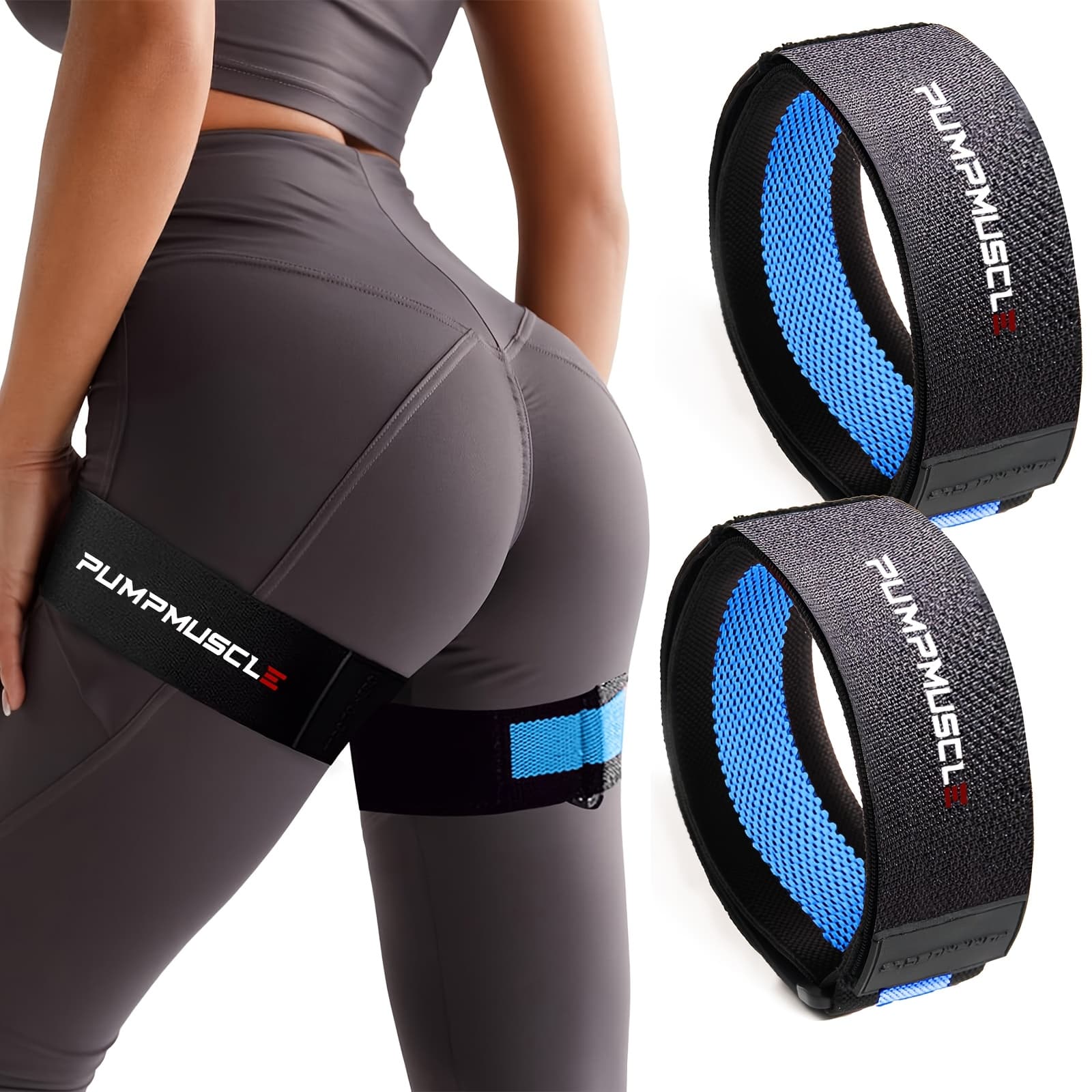 2pcs Adjustable BFR Bands for Arm Leg Workouts