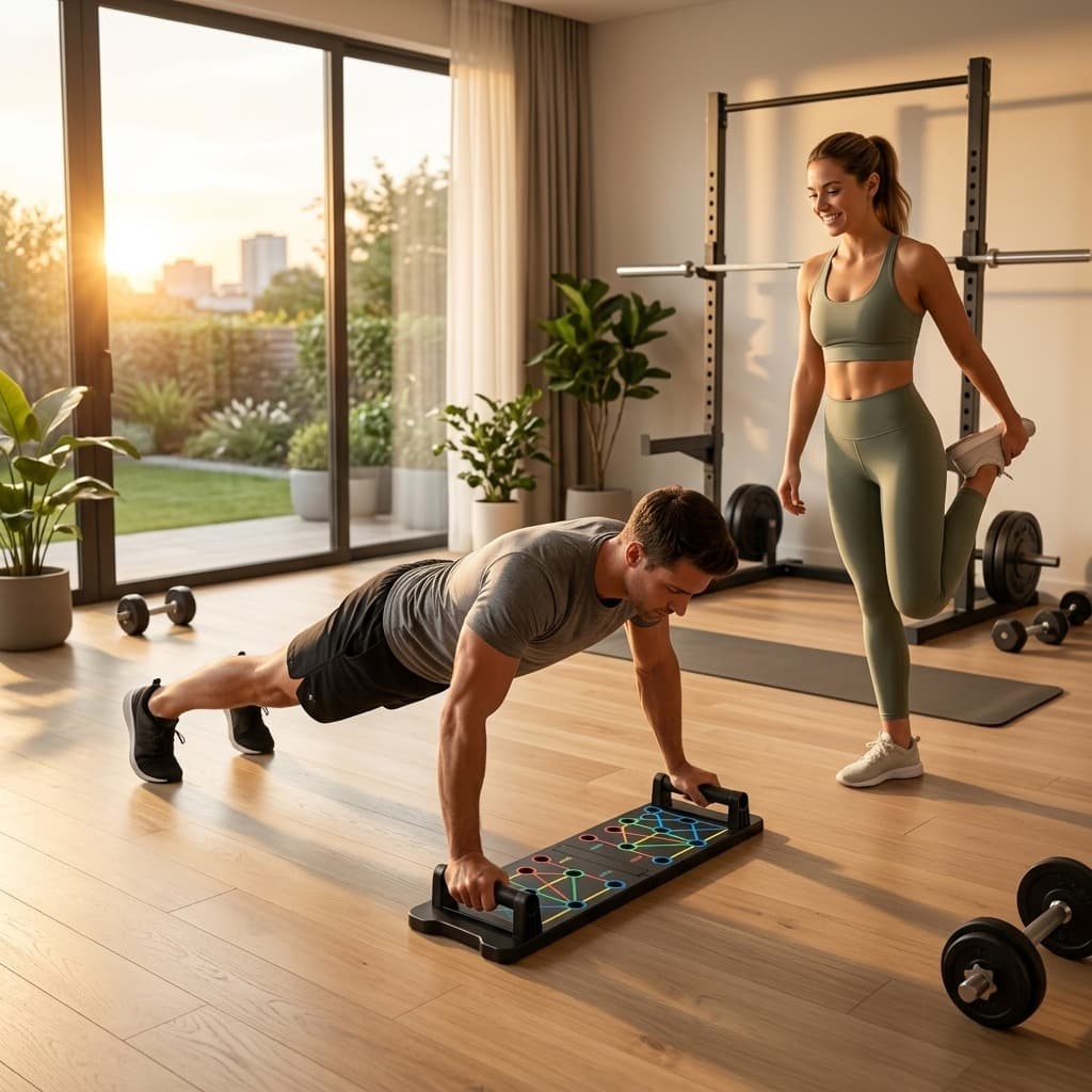 Foldable Multi-Functional Push-Up Training Board