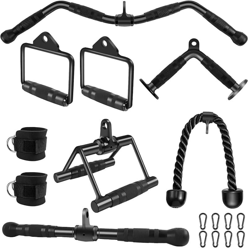 LAT Pulldown Bar Attachments Triceps Rope System