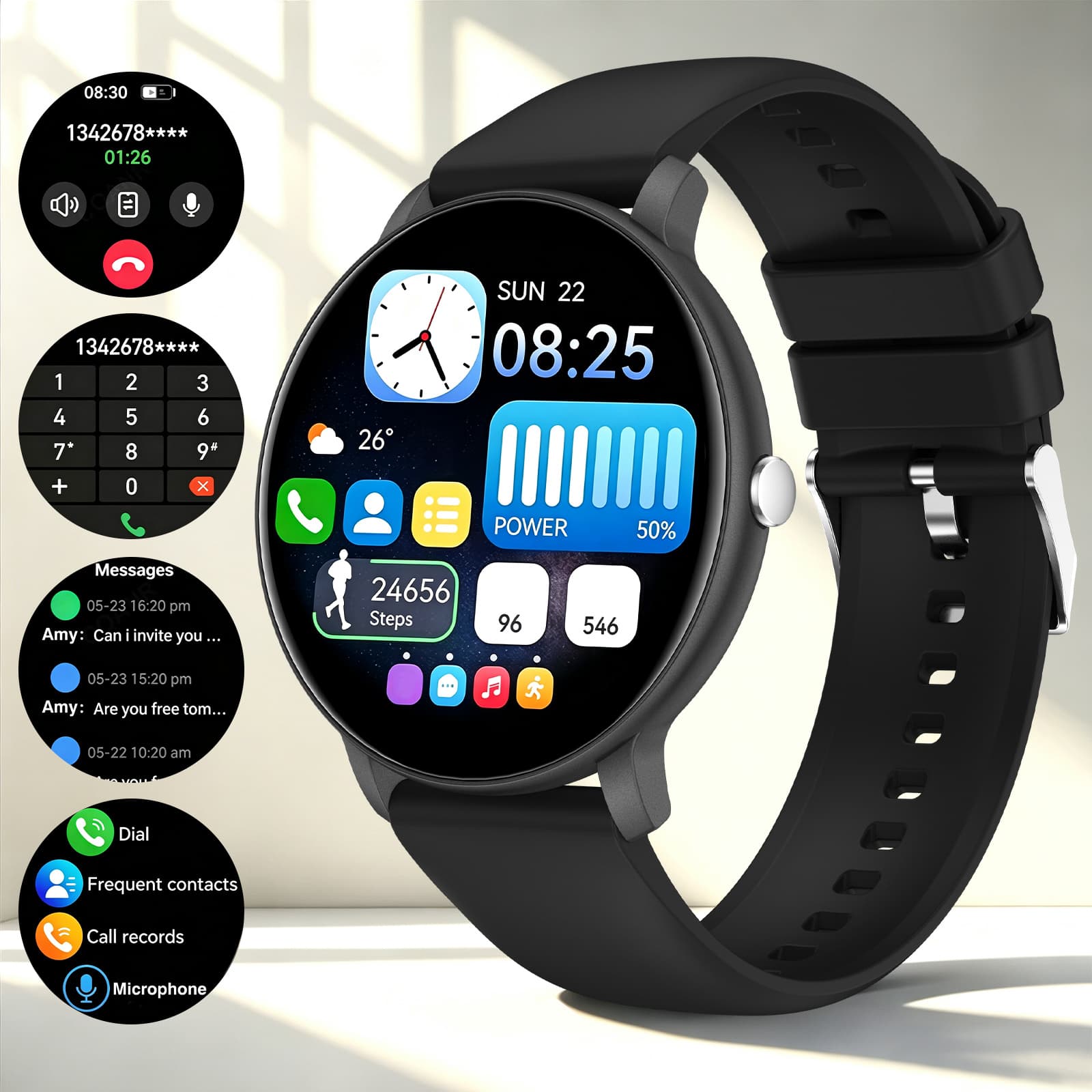 Newly Upgraded Large-Screen Full-Touch Smartwatch
