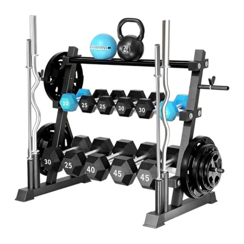 Heavy-Duty 3-Tier Weight Rack 1200 Capacity