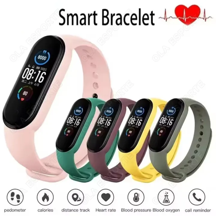 M7 Smart Band Watch Men Women Silicone Heart Rate Smart Band Varied Dial Fitness Tracker Fitness Sport Bracelet For Android HT30