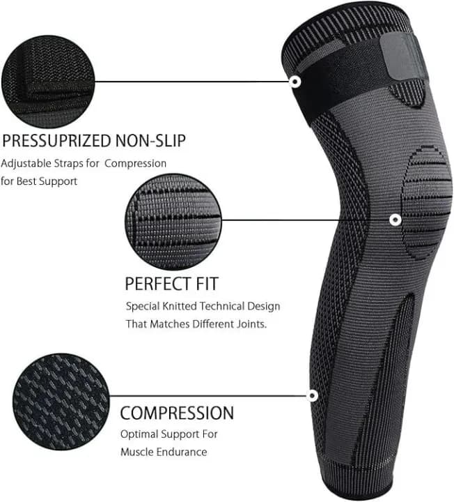 Knee Sleeves Pair Compression Support for Gym