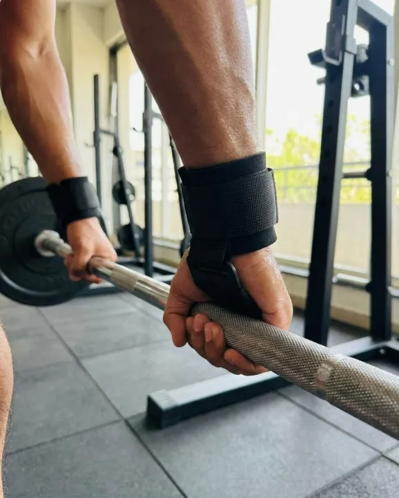 Hand Grip Hooks with Wrist Straps for Weightlifting