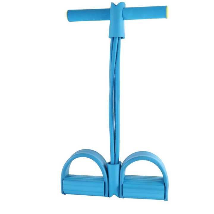 Tummy Trimmer Belly Fat Burner Body-Pull Reducer Resistance Training Bands-Double Pull Rope Body Trimmer Pedal-Exercise Tummy Body Building Training Unisex-Weight Loss Home Workout-Foot Pedal Sit Up Equipment for Abdominal