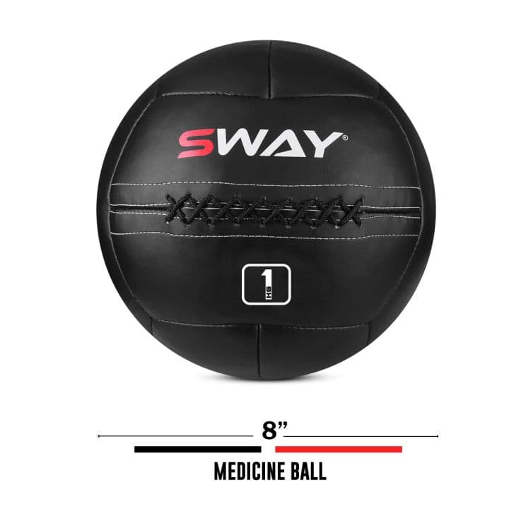 SWAY Slam Ball (8'') Blue Black – No-Bounce Weighted Ball