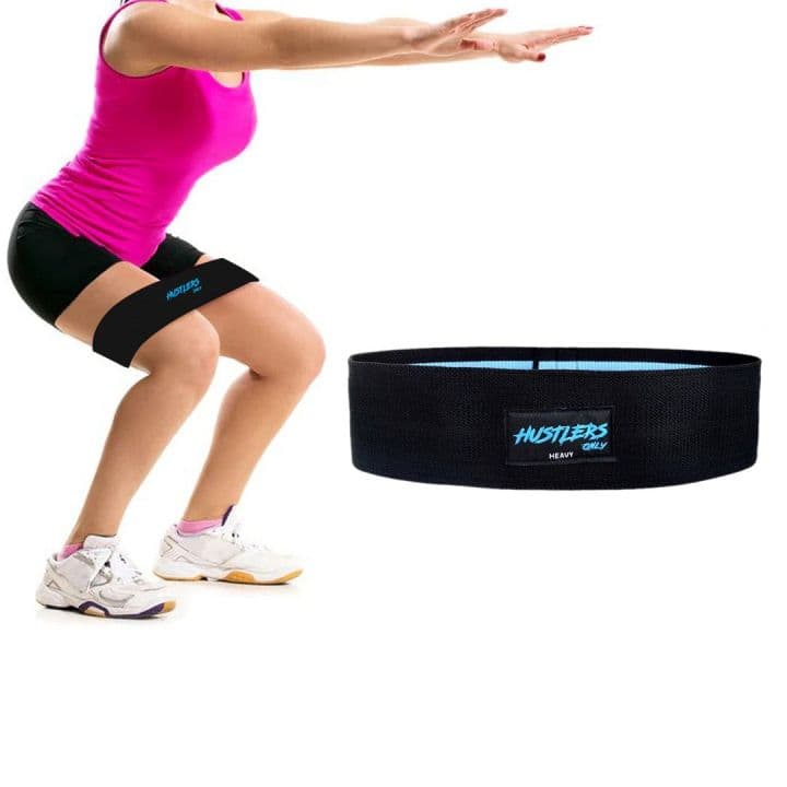 Resistance Bands for Legs - Huslters Only Hip Band Workout Bands Fabric Hip Resistance Band for Men and Women - Booty Bands for Working Out - Exercise Bands Resistance Bands