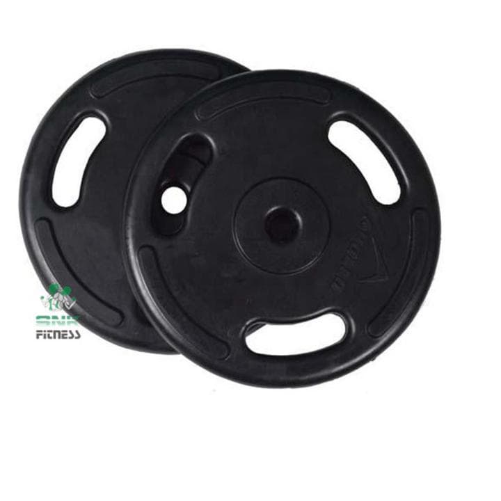High Quality Tri-Grip Rubber Coated Gym Weight 2KG Plates Pair