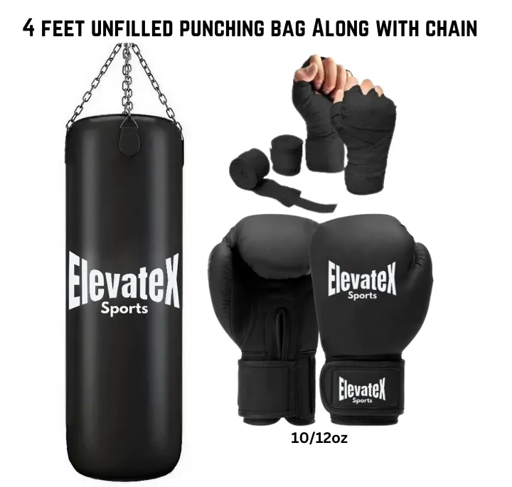 Boxing Punching Bag Full Kit with Gloves