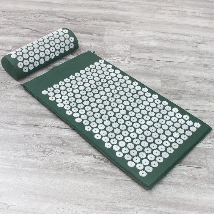 Acupressure Mat and Pillow Set – Back & Neck Pain Relief, Muscle Relaxation