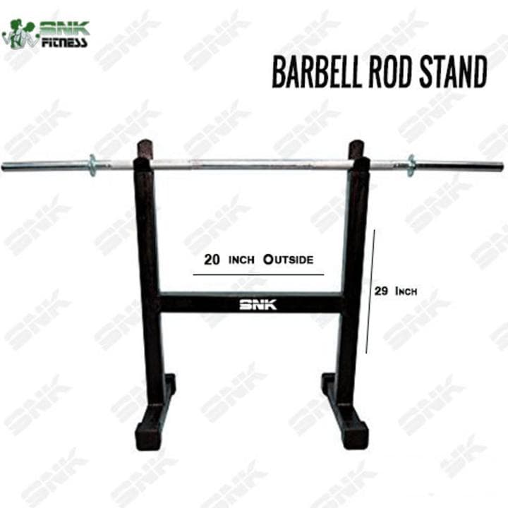 Heavy Duty Weight Rack/Stand Rod Stand Barbell Stand Barbell Rack Rod Rack (Biceps & Tricep Exercises) Black