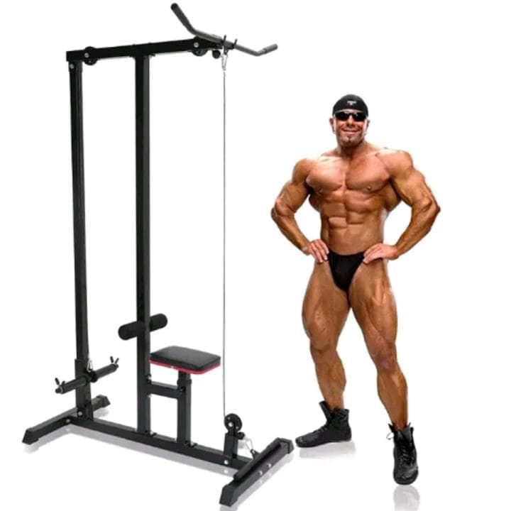 Home High Low Pull Lat Pull Down Equipment Lat & Row Machine High Pully Waist Back Muscle Comprehensive Fitness Equipmen(AMBALA FUTNESS)