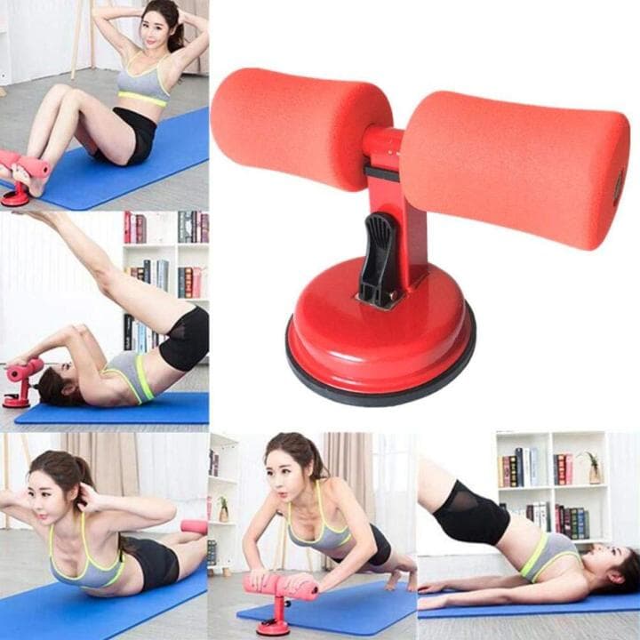 Sit Up Bar Suction Sit-up Floor Bar Adjustable Sit-Up Bar Fitness Machine for Abdominal Muscle, Sit-Ups Abdominal Trainer Exercises Belly, Back, Legs & Arms, Household Fitness Equipment