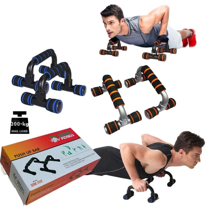 Pair of Push Up Stands Highest-Quality With Foam Grip For Exercise