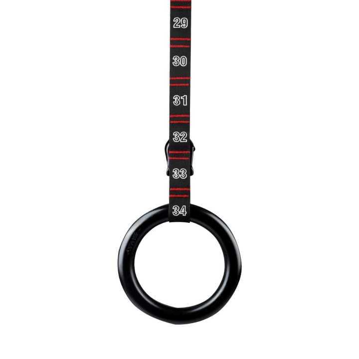 SWAY Wooden Gymnastic Rings with Numbered Straps