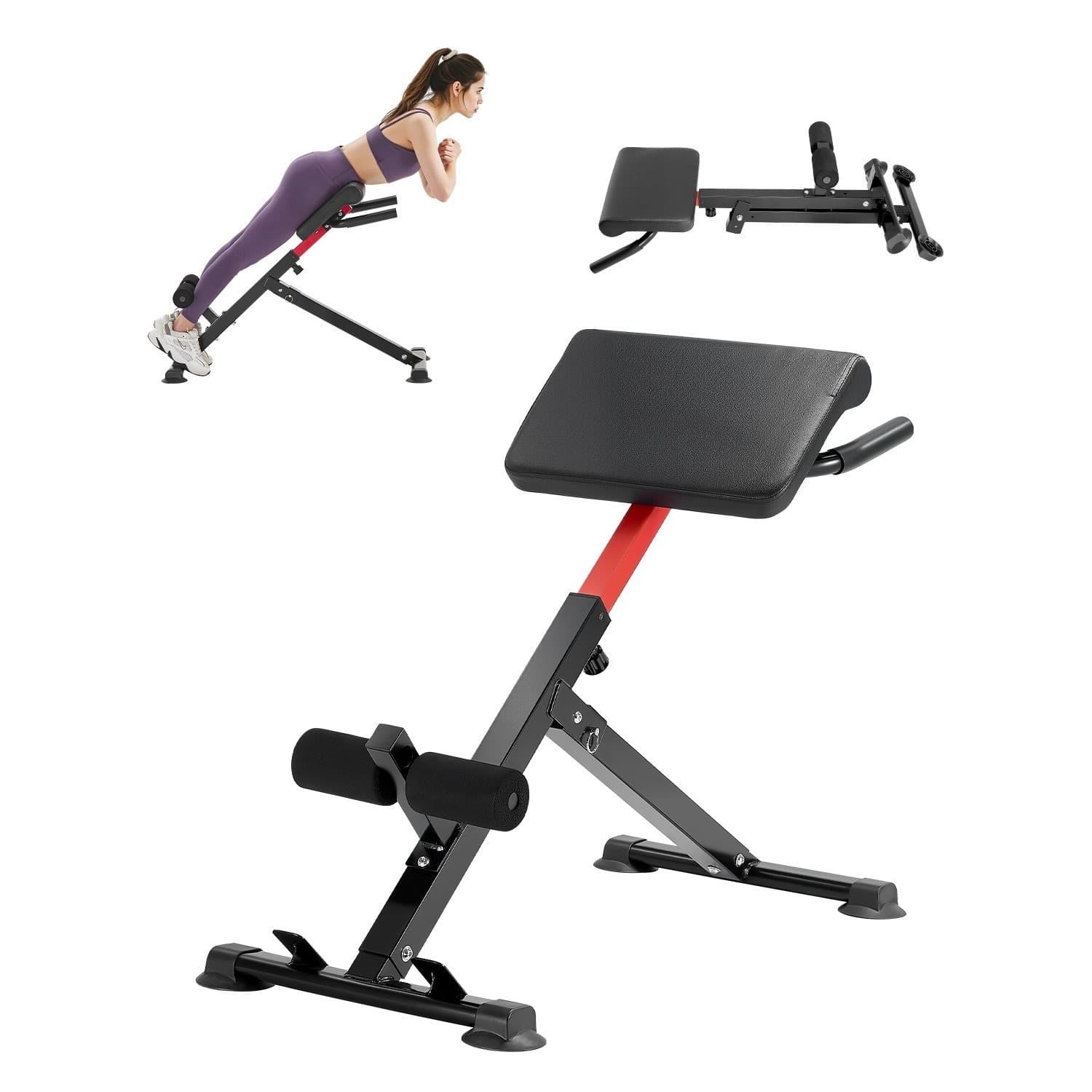 VEVOR Roman Chair Back Extension Hyperextension Bench
