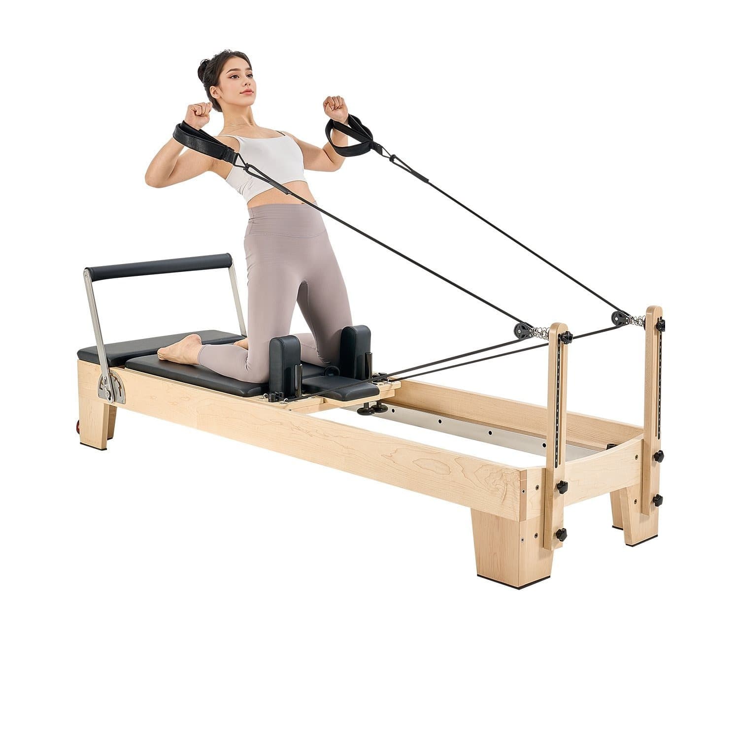 VEVOR Pilates Reformer Wood/Aluminium