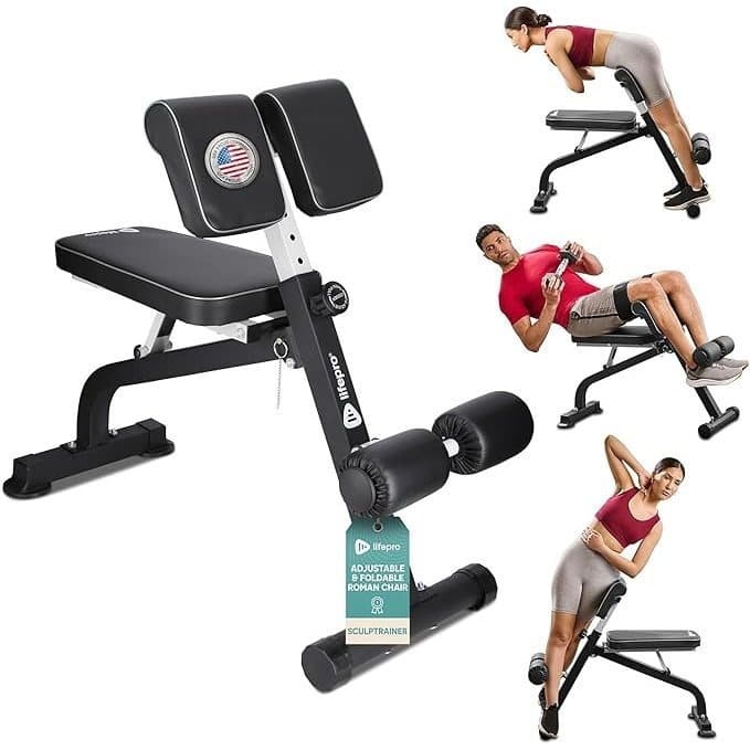 LifePro SculptTrainer Roman Chair Hyperextension Bench