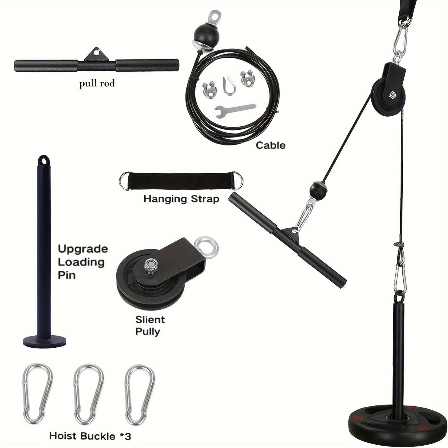 Gym Pulley System Cable for LAT Pulldown Biceps Curl