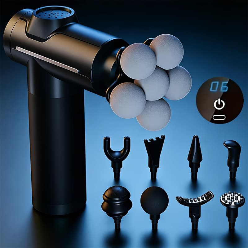 Professional Electric Massager LCD Display USB Charging