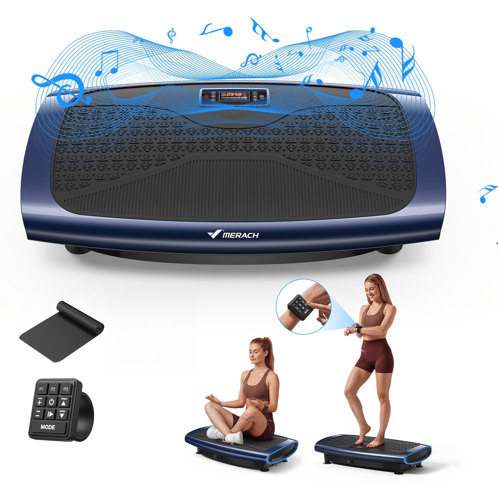 MERACH 4D Vibration Plate 7-In-1