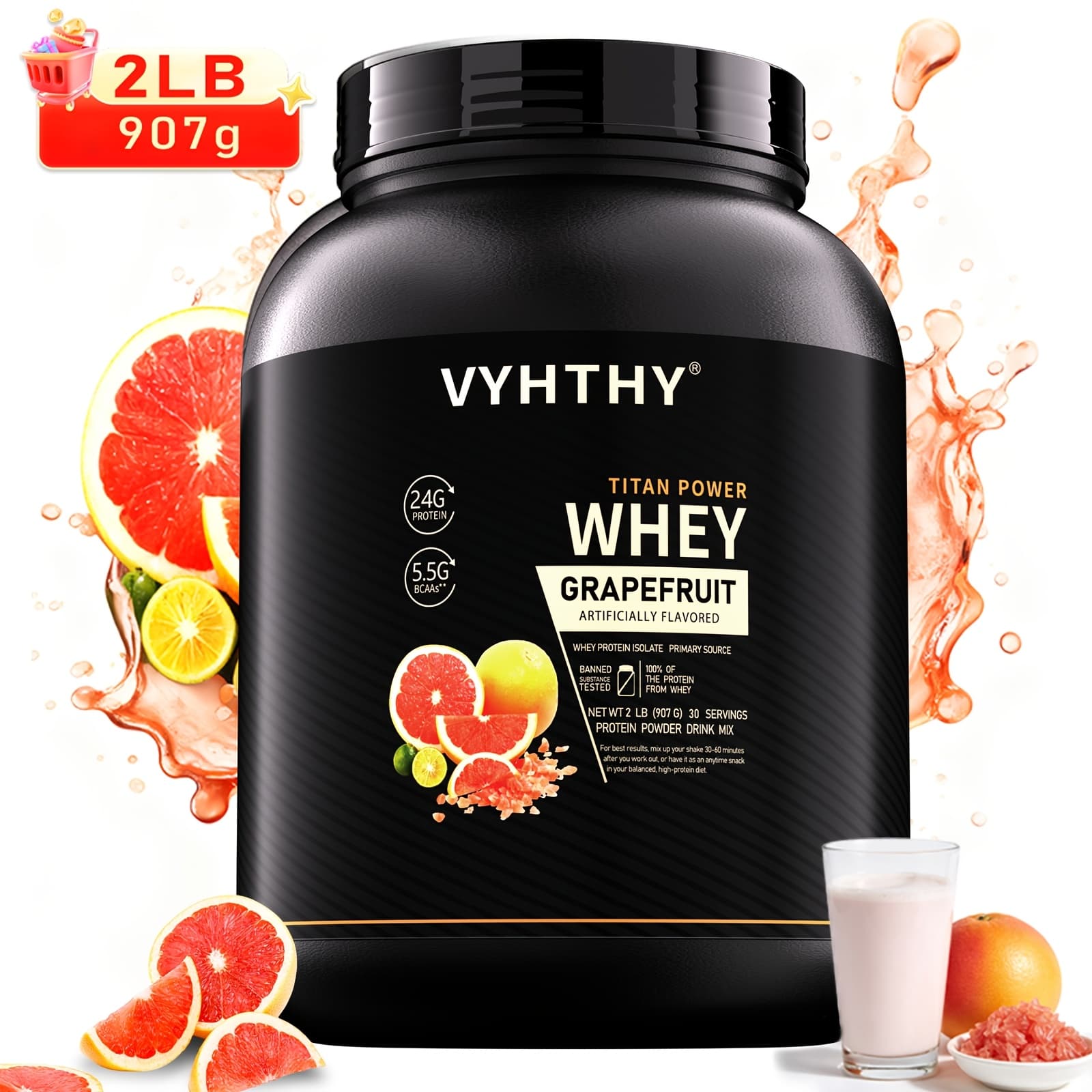 Local Warehouse VYHTHV 2LB Natural Grapefruit Protein Powder