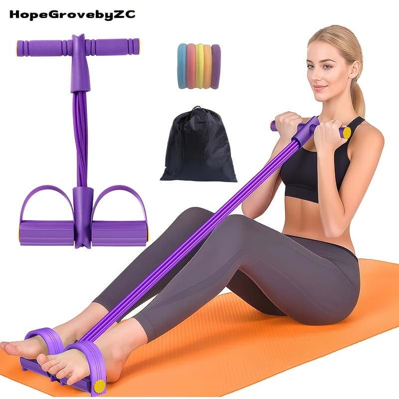3pcs Pedal Resistance Bands with Storage Bag for Home Workout