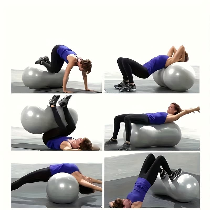 4pcs Massage Ball Set with Air Pump for Yoga & Recovery