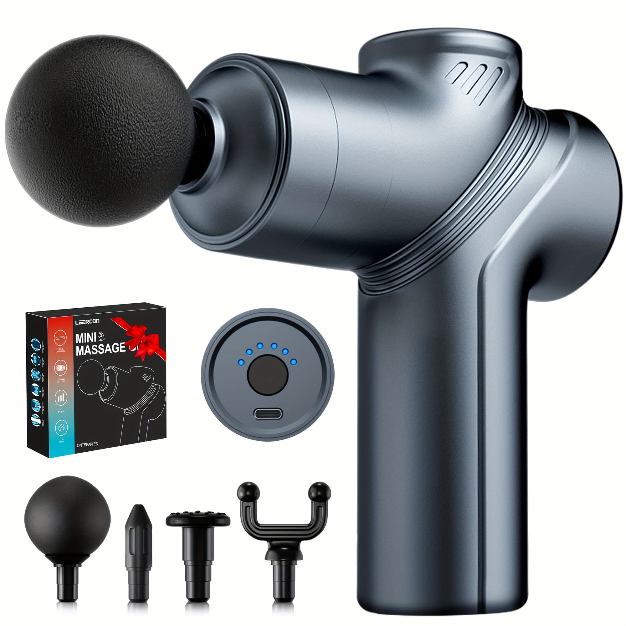 Portable Deep Tissue Massager Gun 4 Heads