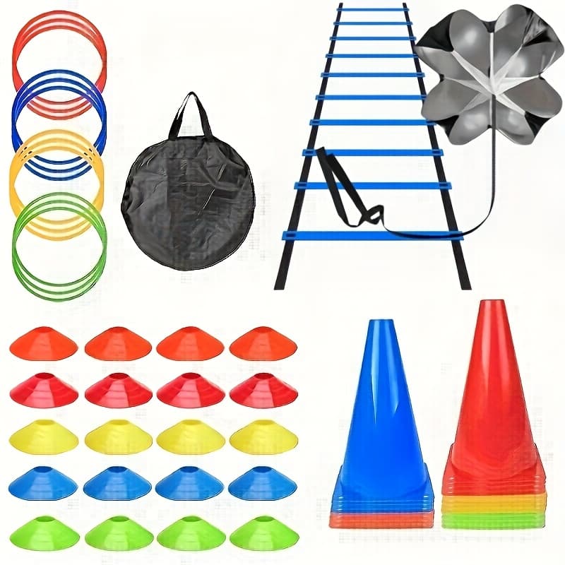 Heavy-Duty Agility Ladder Training Set with Cones