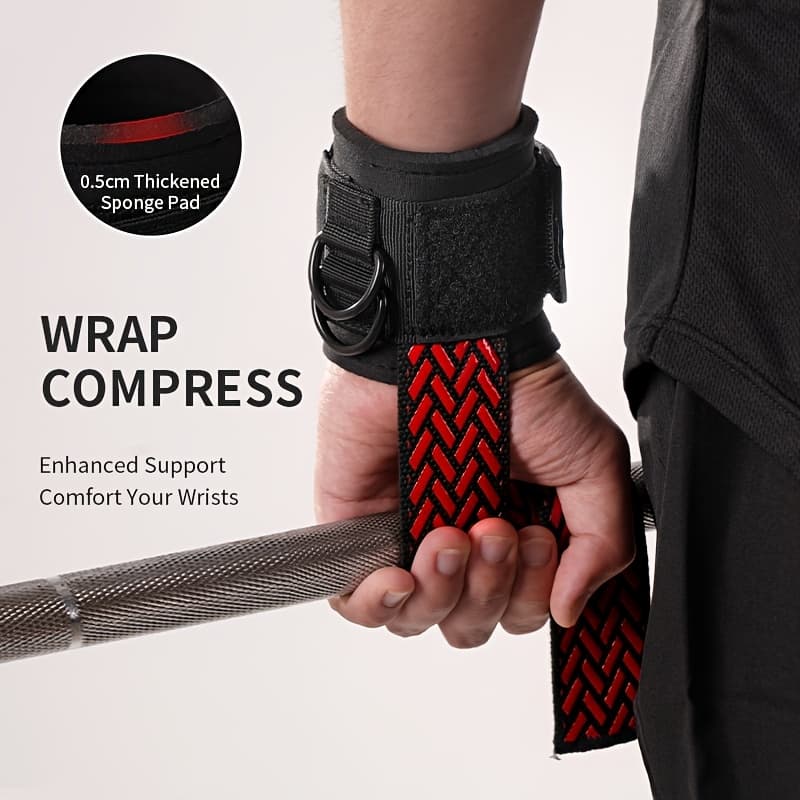 1Pair Double Lifting Straps for Weightlifting