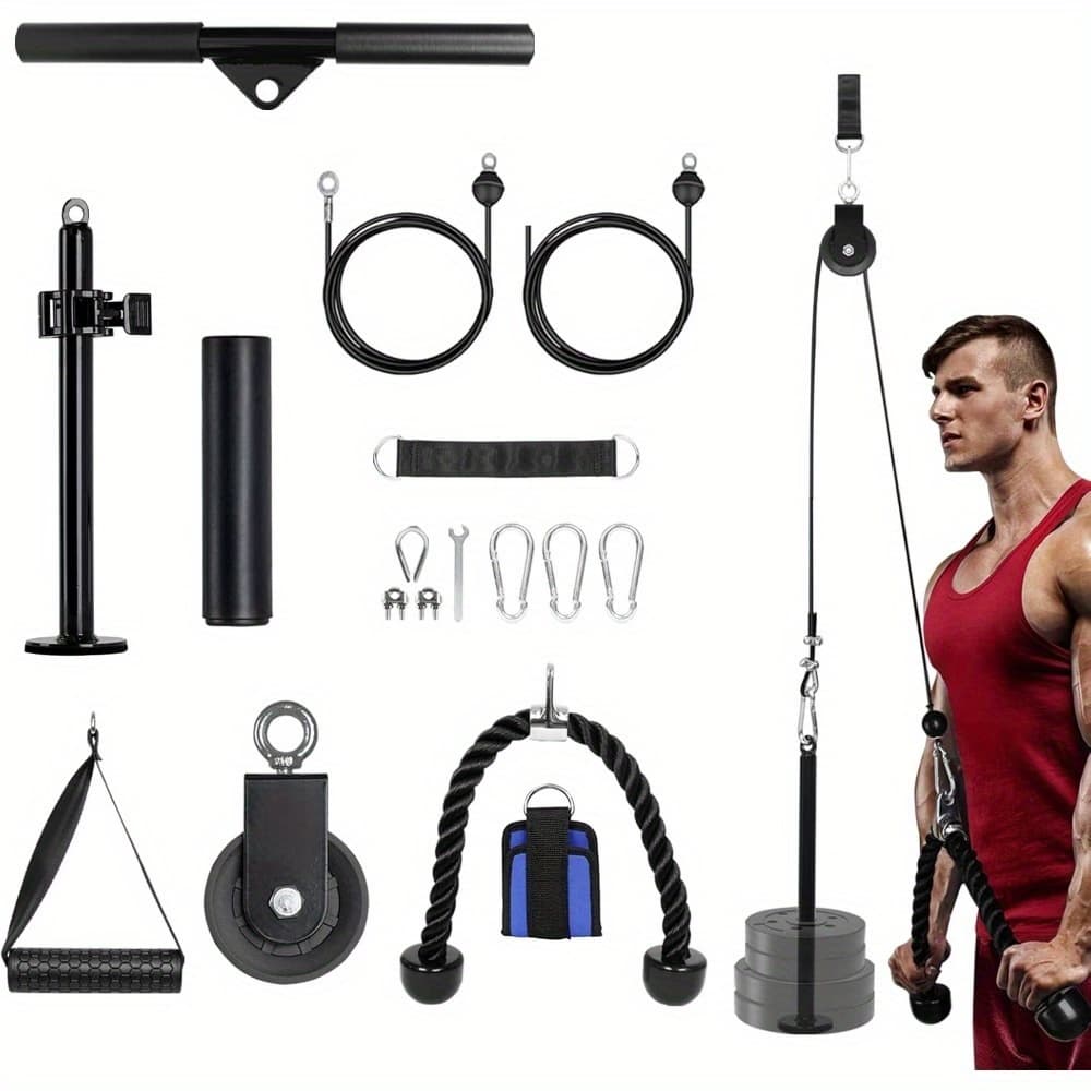 Weight Cable Pulley System LAT Pull Down Dual Cable