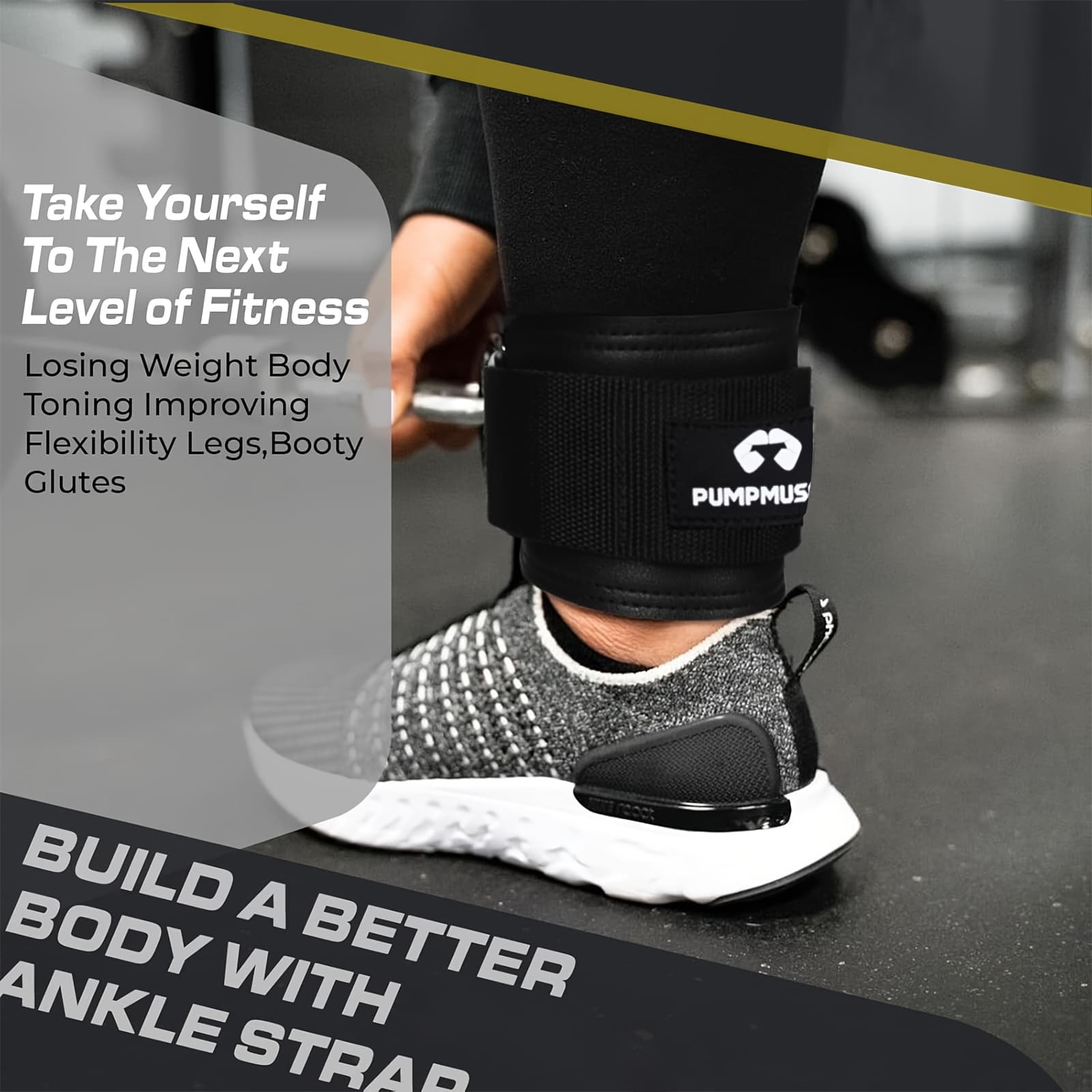 Ankle Strap for Cable Machine Glute Kickback