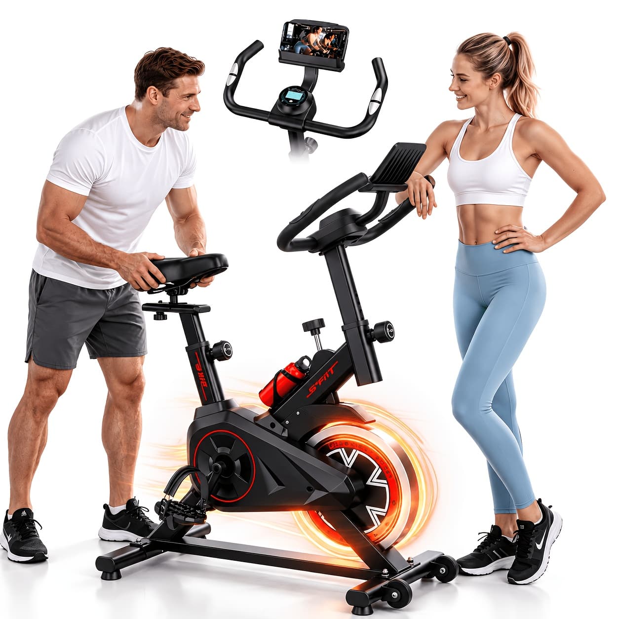 Magnetic Friction Stationary Bike Home Indoor Cycling