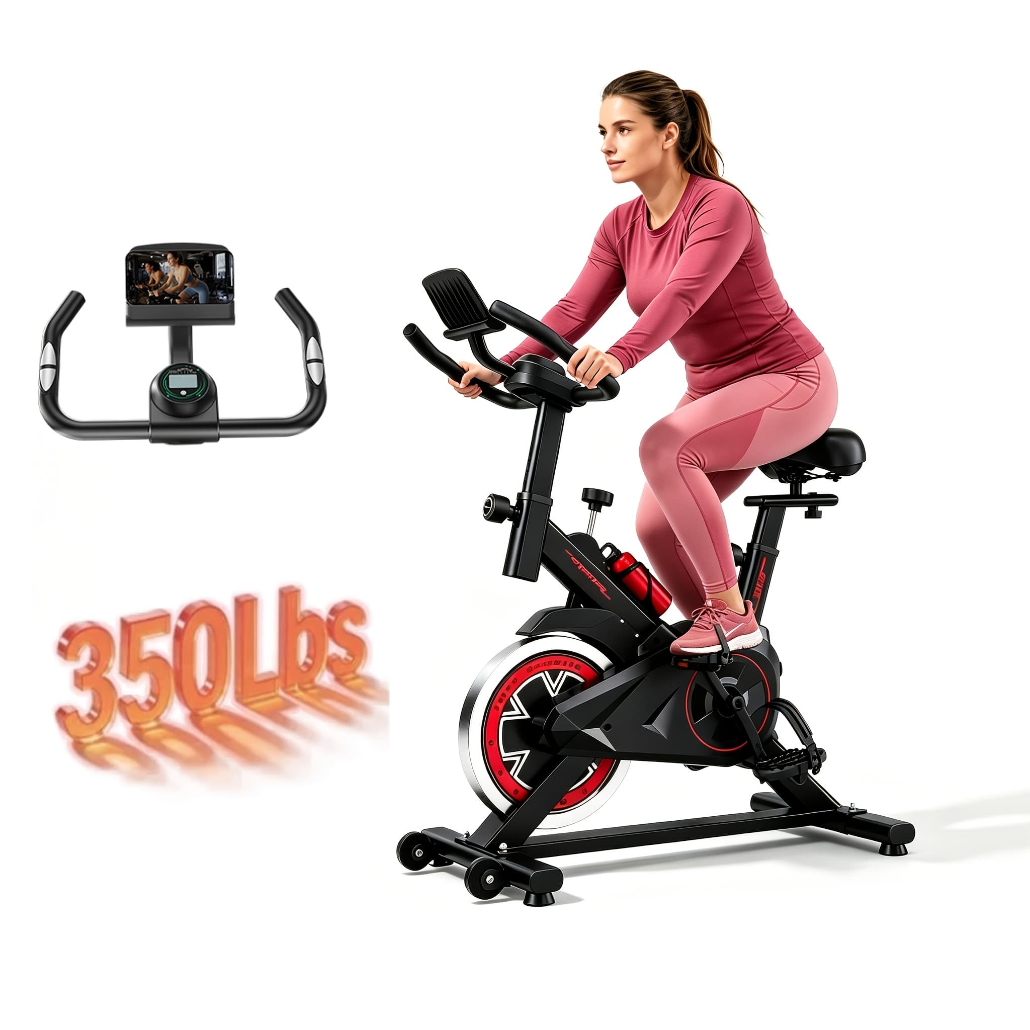 Magnetic Exercise Bike Heavy Duty Stationary Home Gym